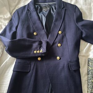 Navy Blazer with Gold Buttons Banana republic size 10